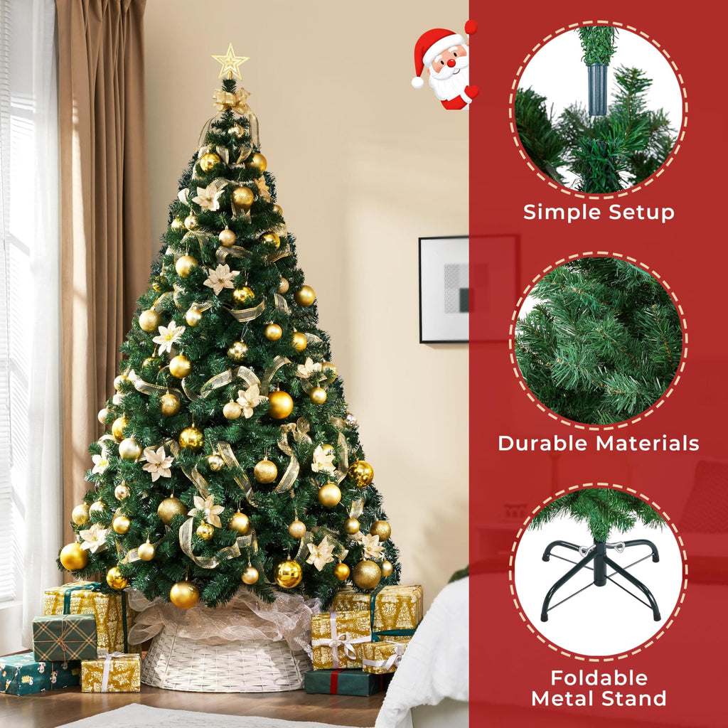 Shano Artificial Christmas Tree Bushy , Foldable Stand