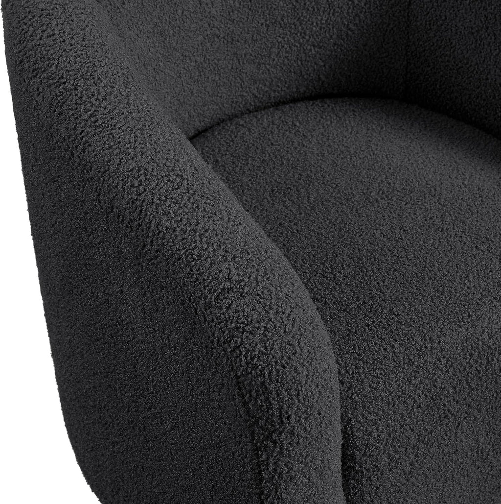 Shano Boucle Accent Tub Chair | Scandinavian Style | 28D Foam | Tapered Wooden Legs | 4 Colours