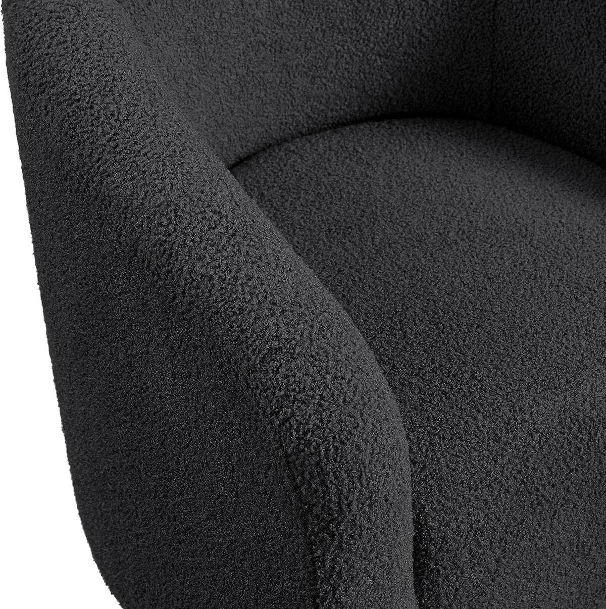 Shano Boucle Accent Tub Chair | Scandinavian Style | 28D Foam | Tapered Wooden Legs | 4 Colours