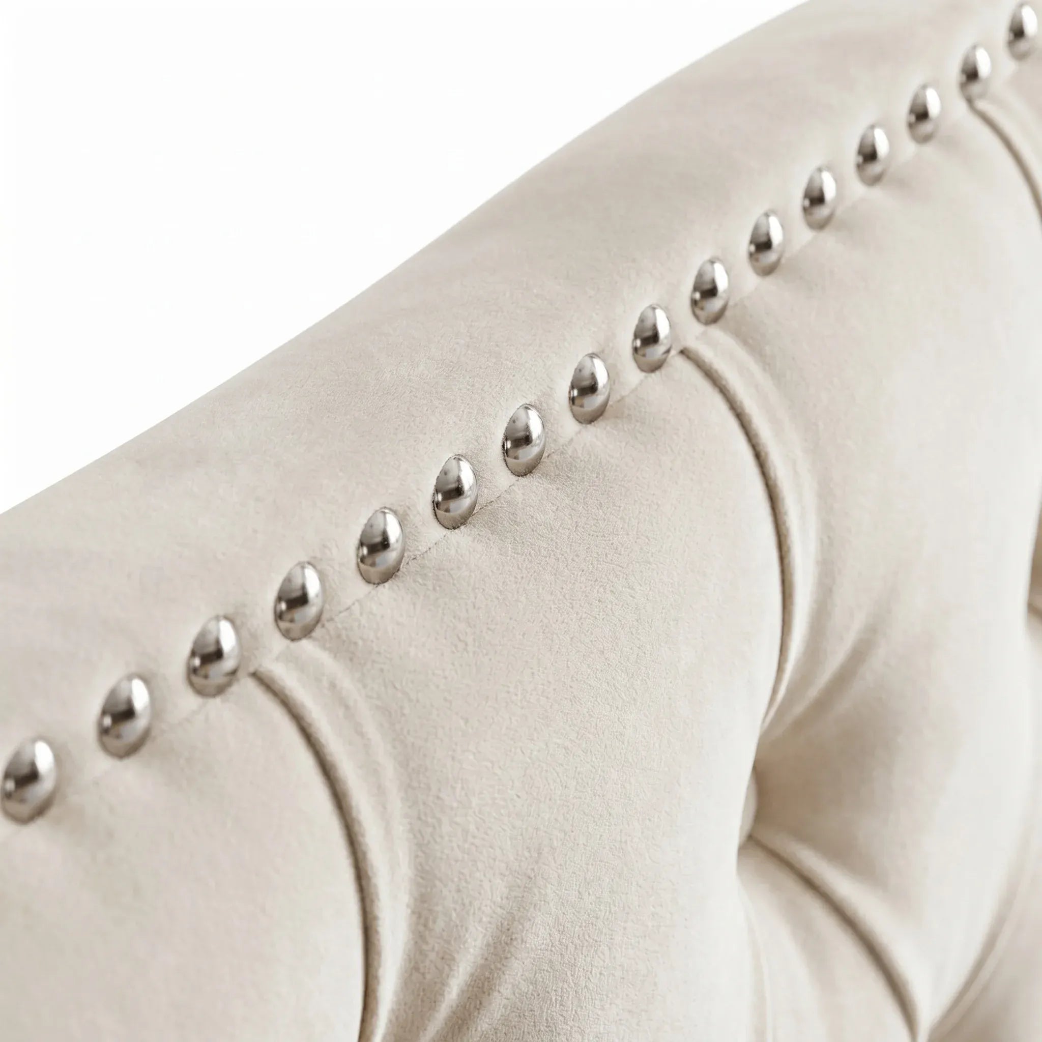 Bed, Velvet Upholstered with Wave Shaped Headboard, Diamond Tufted and Nailhead Trim, Ottoman Lift Storage, 150x200cm 5FT King Size Frame with Wooden Slats, for Bedroom, for Adults and Families