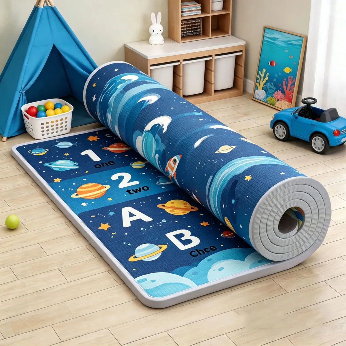 Kids Foam Play Mat & Crawling Rug | Soft Safety Playmat | Multiple Sizes & Designs