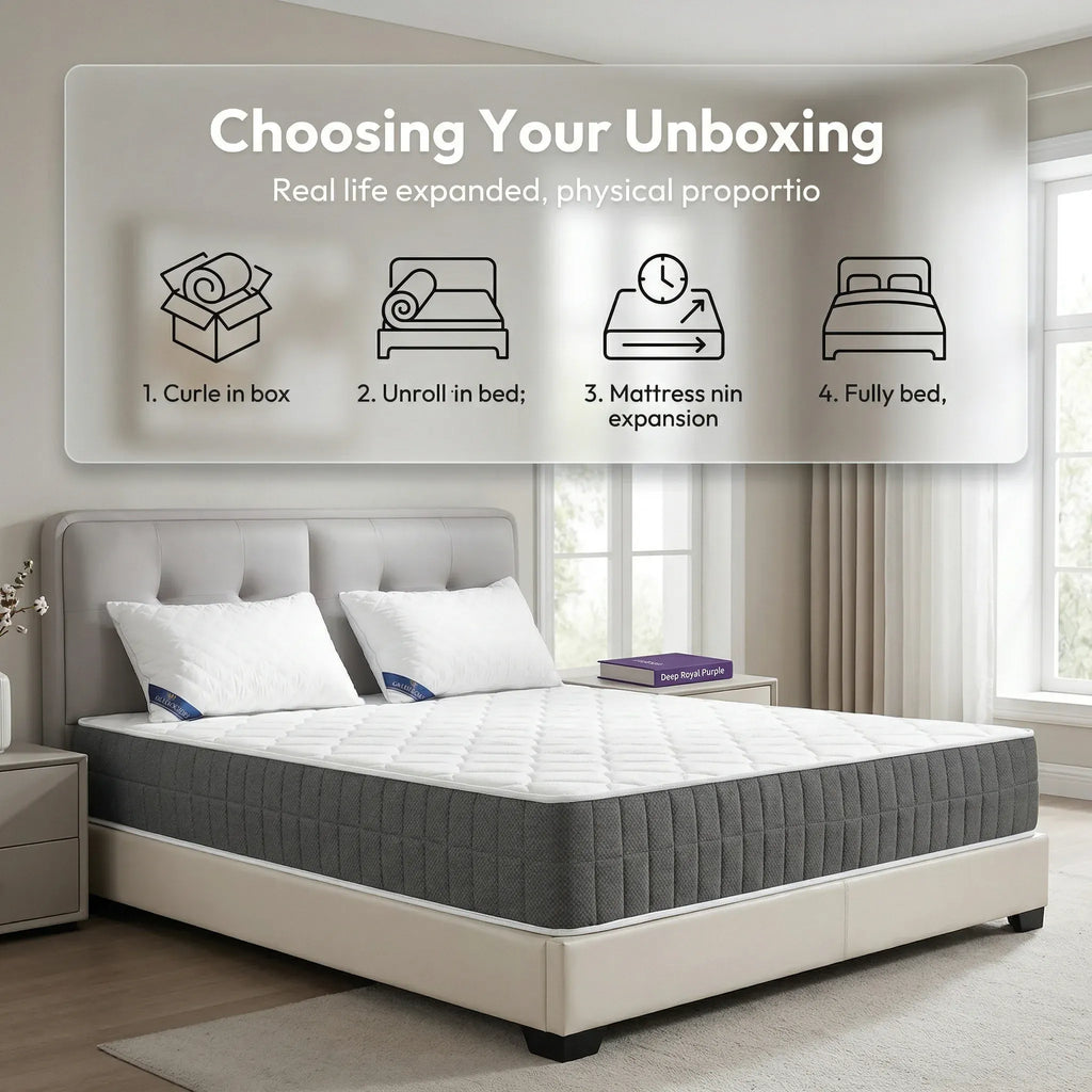 25cm Pocket Spring Hybrid Mattress | Medium-Firm | Mattress in a Box | Double