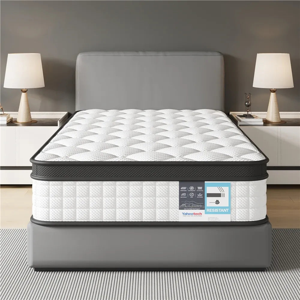 Costoffs Hybrid Mattress — Memory Foam & Pocket Spring with 3D Breathable Fabric, Single & Double