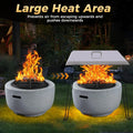 Fire Pit Heat Deflector — Stainless Steel, Foldable, 24” | Pushes Heat Down & Out