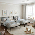 3ft1 Single Metal Bed Frame with Headboard — Steel Slats, Underbed Storage, Easy Assembly