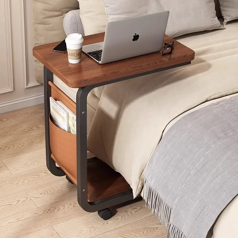 C-Shaped Side Table for Sofa — Living Room Coffee & End Table