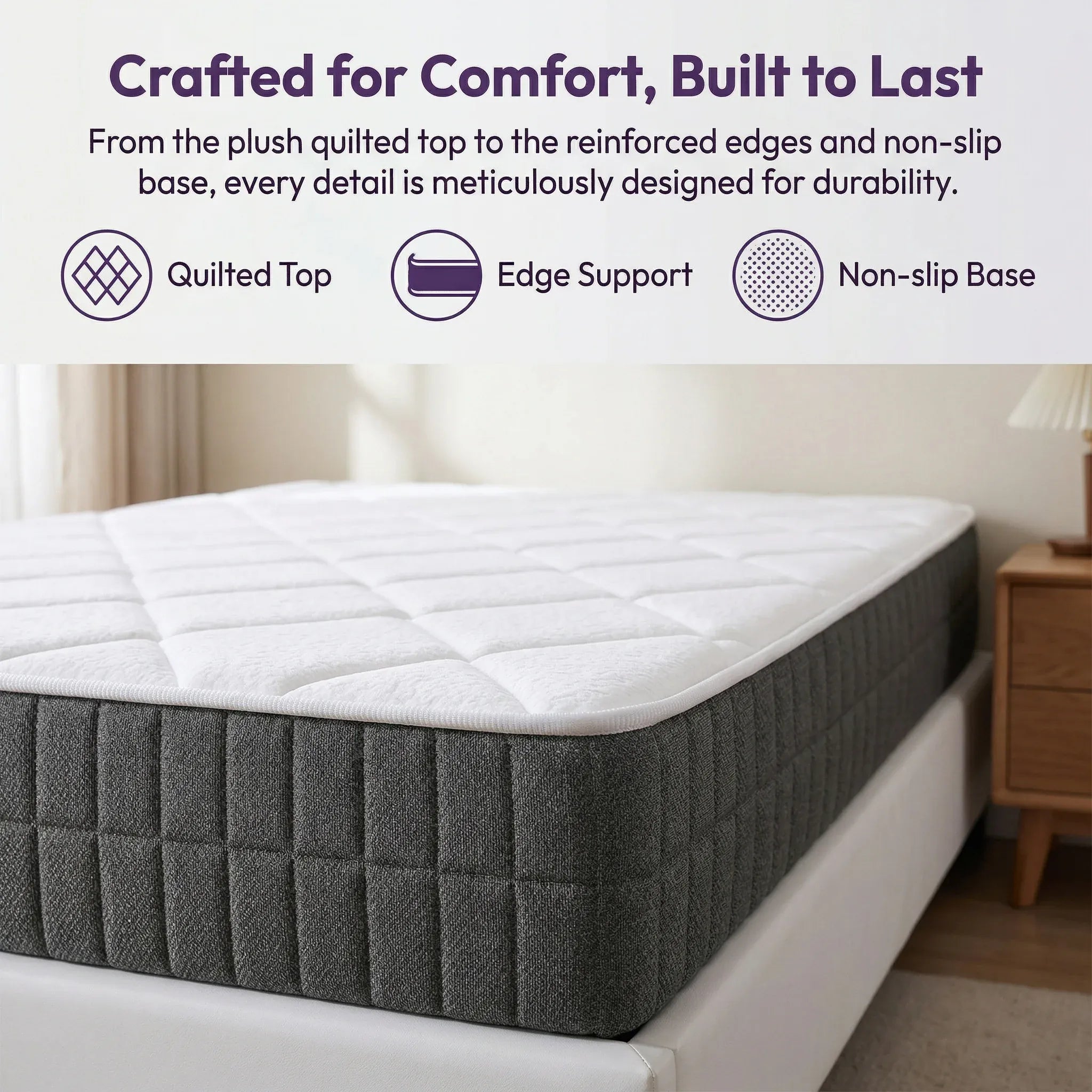 25cm Pocket Spring Hybrid Mattress | Medium-Firm | Mattress in a Box | Double