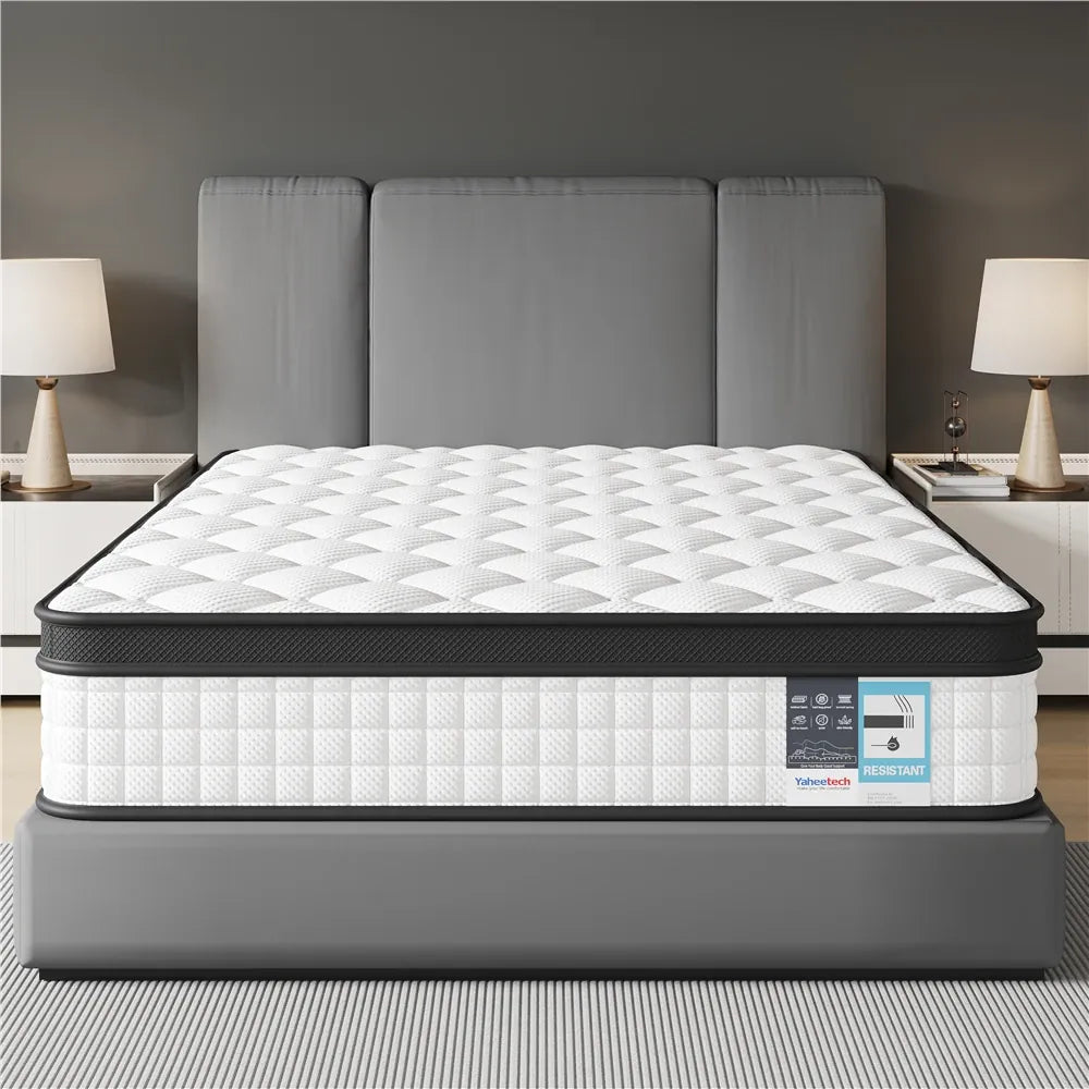 Costoffs Hybrid Mattress — Memory Foam & Pocket Spring with 3D Breathable Fabric, Single & Double