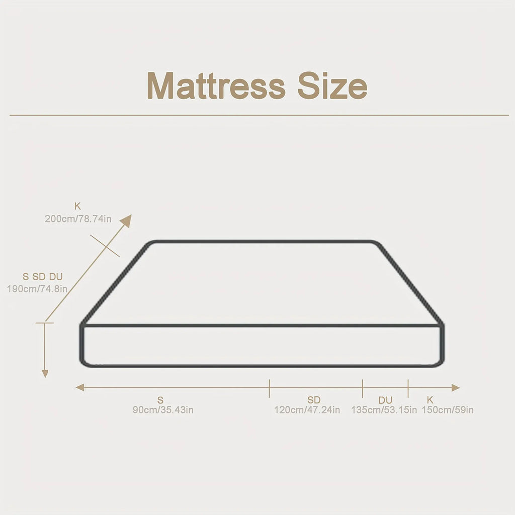 Firm Mattress H3 — 7-Zone Memory Foam, Multi-Layer Support, 21cm or 25cm
