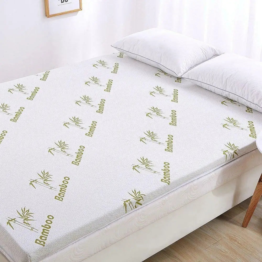 40D Bamboo Mattress Topper 2.5cm — Anti-Slip Memory Foam, Breathable & Machine Washable