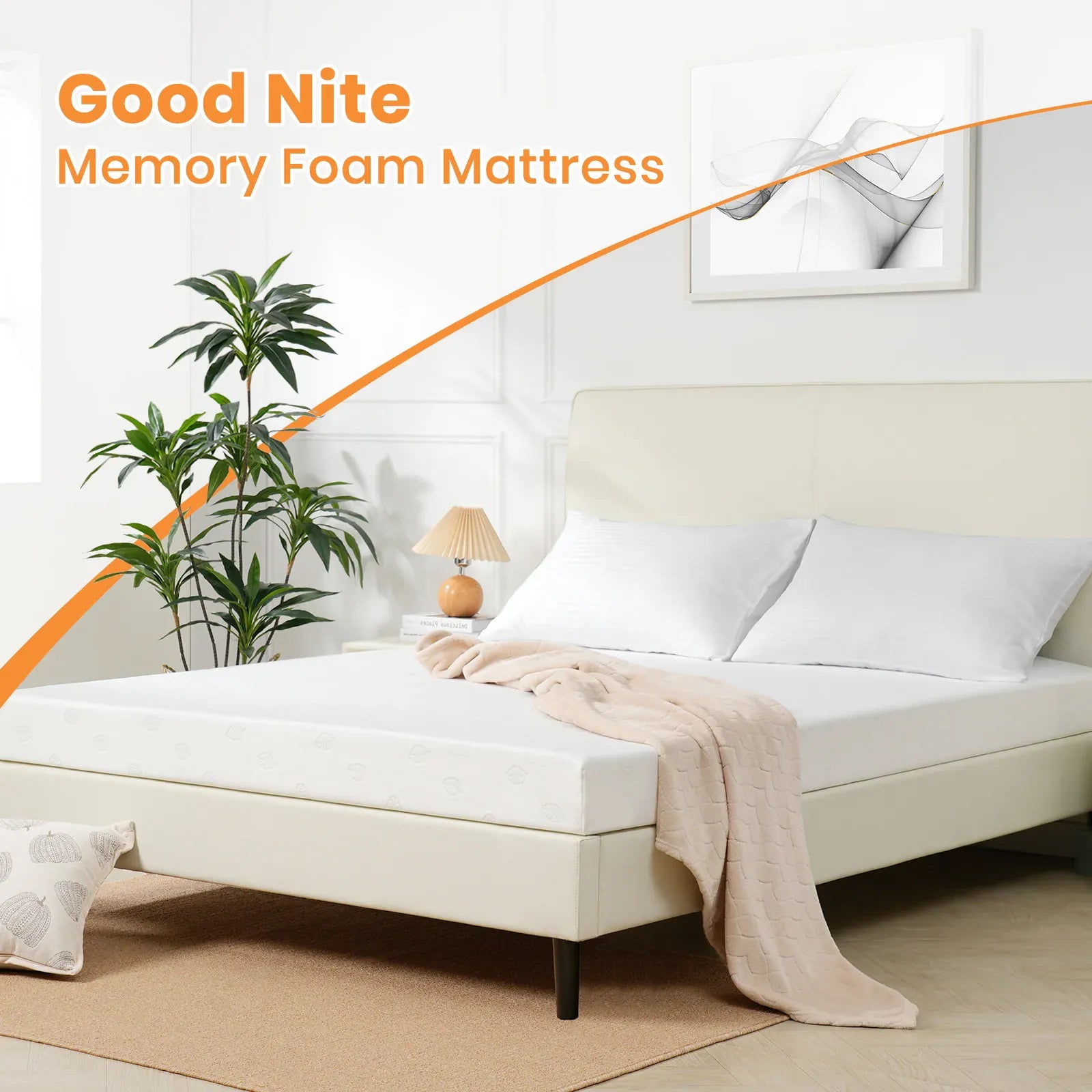 Good Nite Memory Foam Mattress | Single & Double | Medium-Firm Support