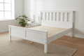 Pine Double Bed White No Mattress