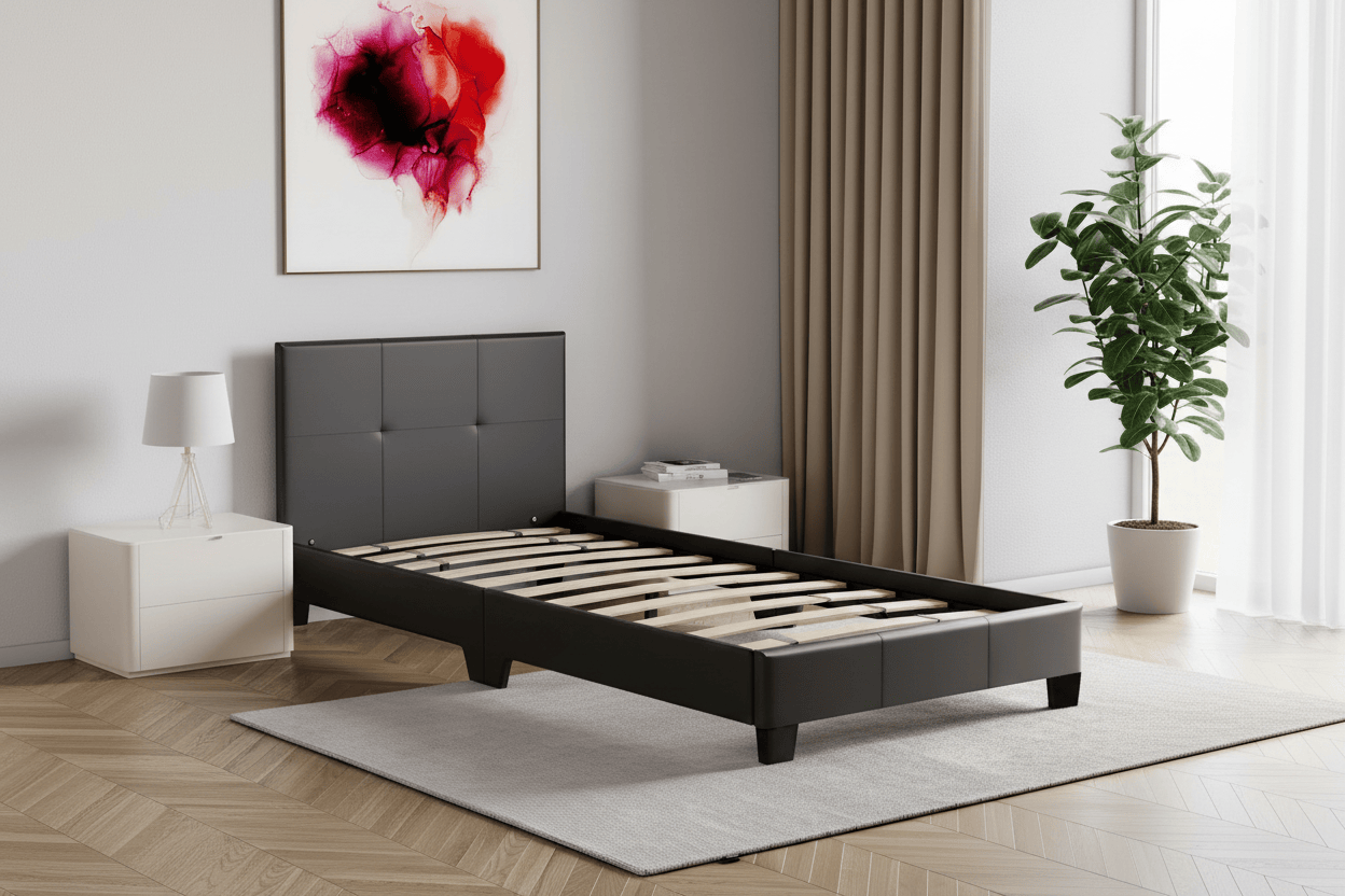 Single Bed Frame - Grey